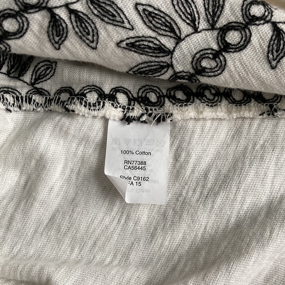 J.Crew Embroidered 3/4 Sleeve Top - Picture 8 of 10